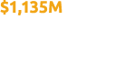 $1,135M